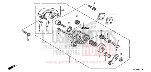 MACHOIRE DE FREIN DE PARKING VFR1200XDH de 2017